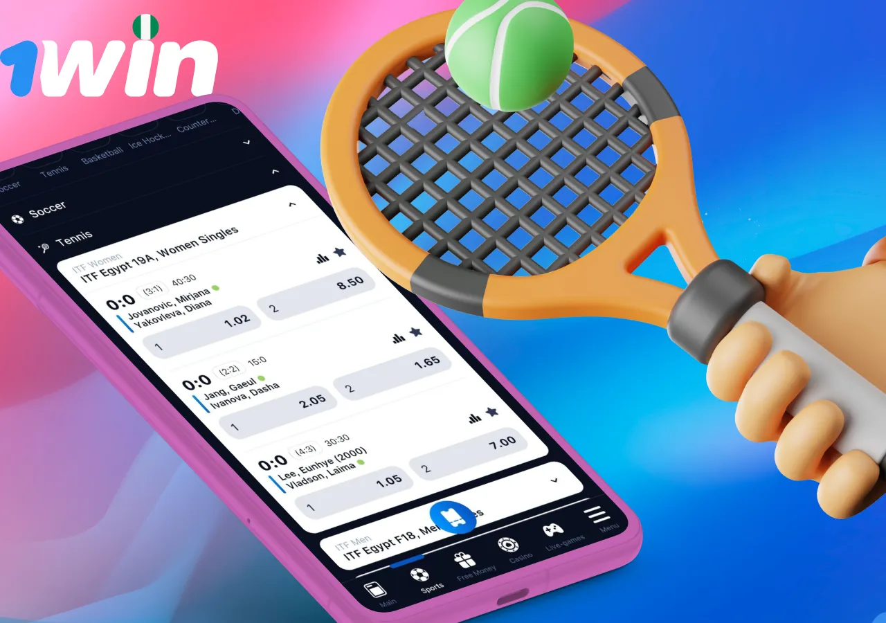 Tennis betting in-app for sports and gambling lovers