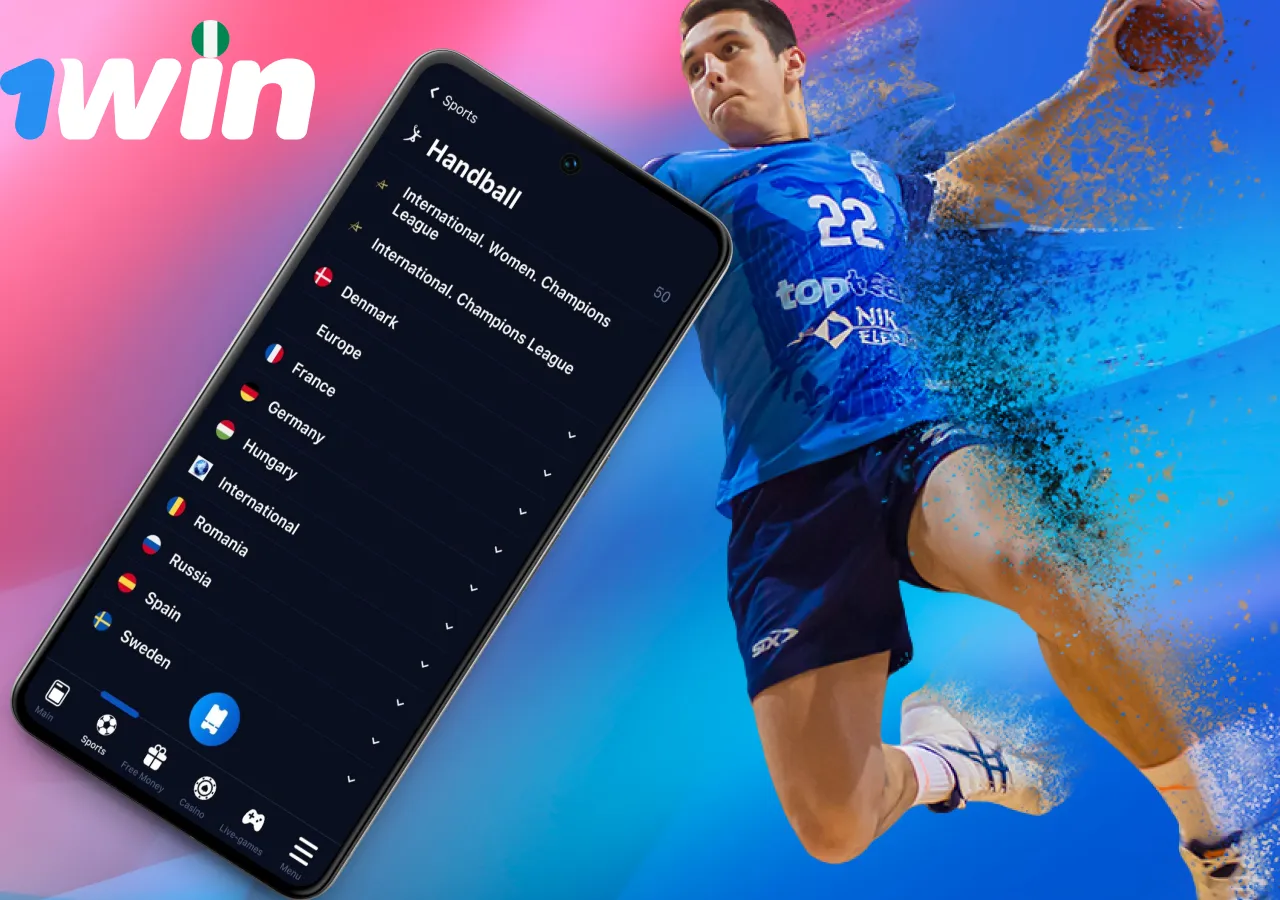 Betting for handball fans in the 1Win app