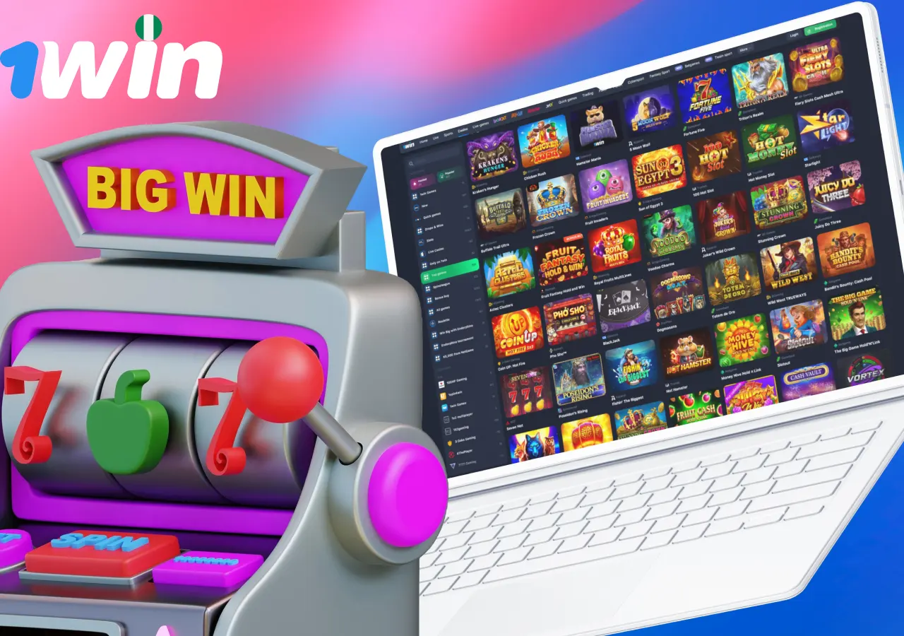 A variety of slot machines at 1Win with different themes, paylines and features.